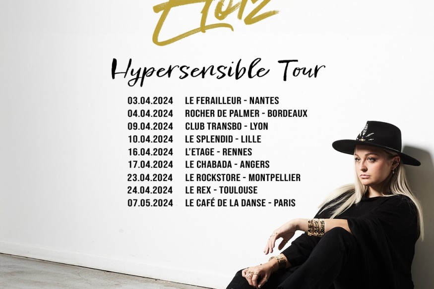 Voici les premières dates de concert la chanteuse Eloiz  qui a cartonné avec Hey Bro